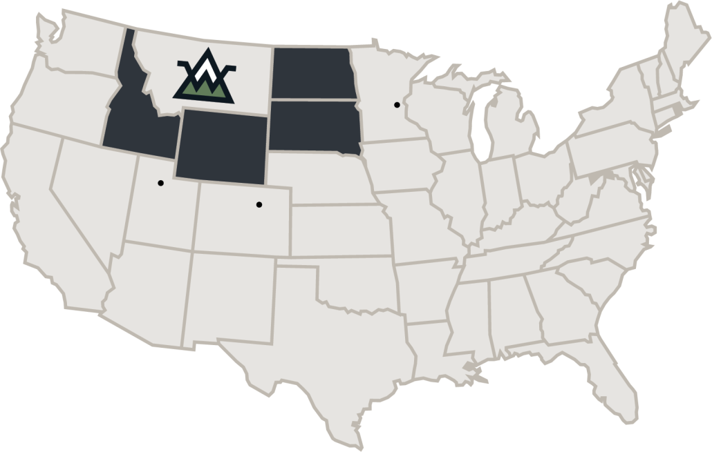 US Map with Gateway City airports no names